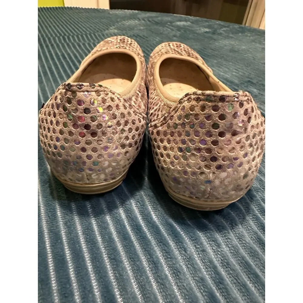 Mephisto Iridescent Polka Dot Ballet Flats Size 7 - Picture 3 of 5